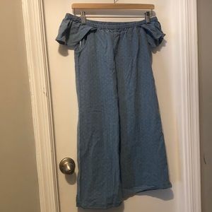 JCrew chambray strapless woman’s dress size 2